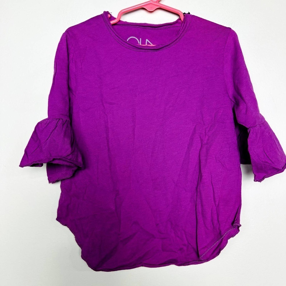 Chaser NWT Kids Girls 3/4 Lantern Sleeves Crew Neck Casual Top Daydream Size 6